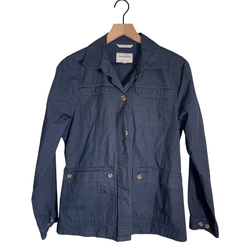 CRAGHOPPERS Gorpcore Classic Navy Button-Up Shirt S